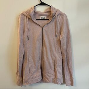 Pact Size Medium Zip Up Hoodie Mauve Pink Organic Cotton Sustainable